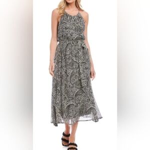 Fifteen Twenty Belted Paisley Maxi Dress